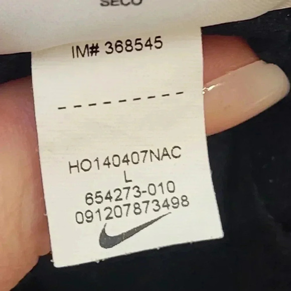 Nike Dri-Fit Full Zip Black Lined Windbreaker with Hand Covering  Women’s Size L - Picture 11 of 11